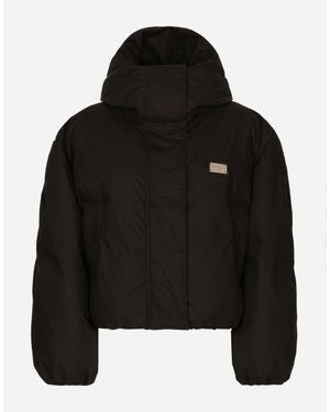 Dolce & Gabbana Short Nylon Jacket - Black