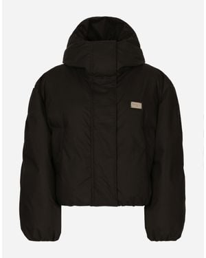 Dolce & Gabbana Short Nylon Jacket - Black