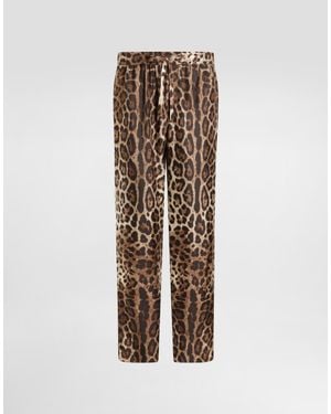 Dolce & Gabbana Silk Pyjama Trousers - Natural