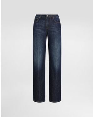 Dolce & Gabbana 5-Pocket Denim Trousers - Blue