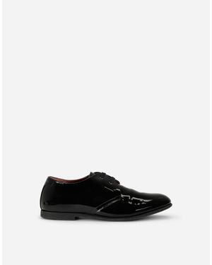 Dolce & Gabbana Patent Leather Derby Shoes - Bianco