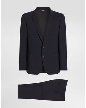 Dolce & Gabbana Stretch Wool Martini-Fit Suit - Black