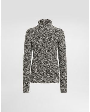 Dolce & Gabbana Wool Blend Turtleneck - Grau