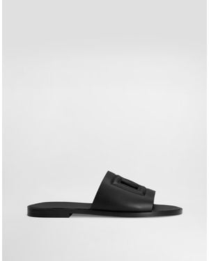 Dolce & Gabbana Sandalia En Piel De Becerro - Blanco