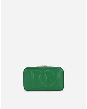 Dolce & Gabbana Bolso Bandolera Dg Logo Pequeño En Piel De Becerro - Verde