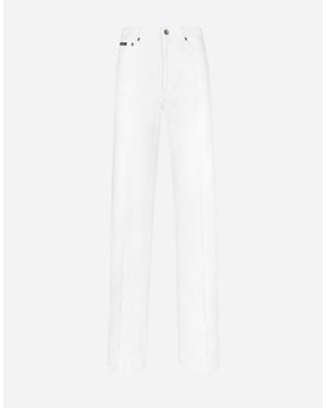 Dolce & Gabbana フレアフィット デニム ジーンズ - ホワイト