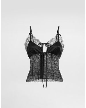 Dolce & Gabbana Lace Top - Black