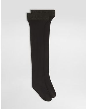 Dolce & Gabbana Hold-Up Stockings - Black