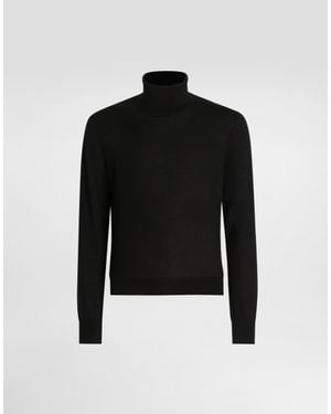 Dolce & Gabbana Cashmere Turtleneck Pullover - Schwarz