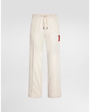 Dolce & Gabbana Pantalones Jogging En Piqué Técnico - Neutro