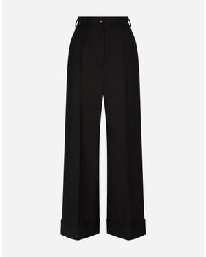 Dolce & Gabbana Twill Culottes - Black