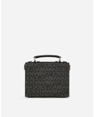 Dolce & Gabbana Coated Jacquard Box Bag - Black