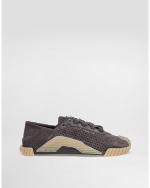 Dolce & Gabbana Mixed-Materials Ns1 Slip-On Sneakers in Dolce & Gabbana Mixed-Materials Ns1 Slip-On Sneakers in
