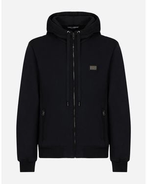 Dolce & Gabbana Sweatshirt Aus Baumwolljersey - ブラック