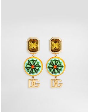Dolce & Gabbana Clip Earrings - White
