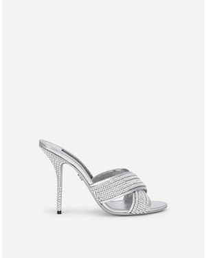 Dolce & Gabbana Crystal Mesh Mules - Multicolour