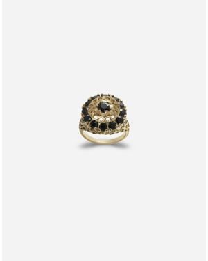 Dolce & Gabbana Cluster Ring With Sapphires - Yellow