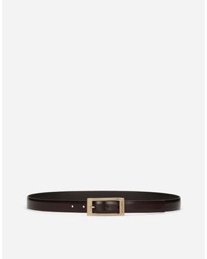 Dolce & Gabbana Brushed Calfskin Belt - ホワイト