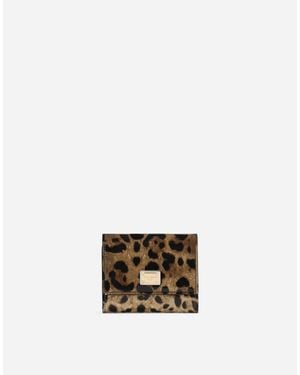 Dolce & Gabbana ウォレット シャイニーカーフスキン レオパードプリント - マルチカラー