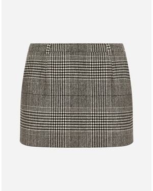 Dolce & Gabbana グレンチェック ミニスカート - グレー
