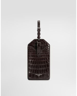 Dolce & Gabbana Alligator Eyewear Case - White