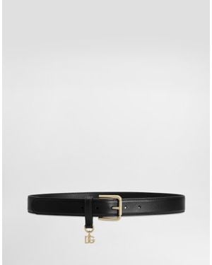Dolce & Gabbana Ceinture À Breloque Dg - Blanc