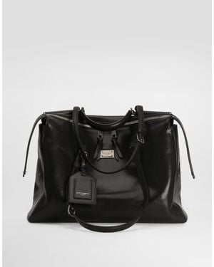 Dolce & Gabbana Vittoria Calfskin Bag - Black
