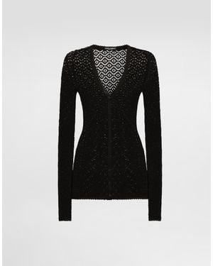 Dolce & Gabbana Cardigan Aus Spitze - Schwarz