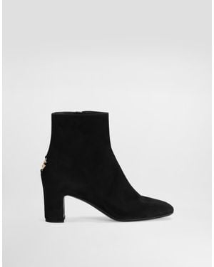 Dolce & Gabbana Suede Ankle Boot - Black
