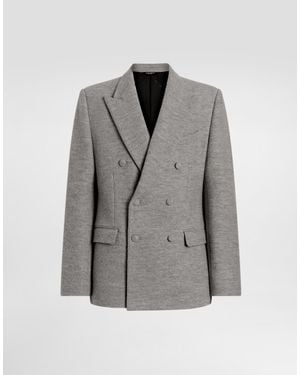 Dolce & Gabbana Double-Breasted Taormina Jacket - グレー