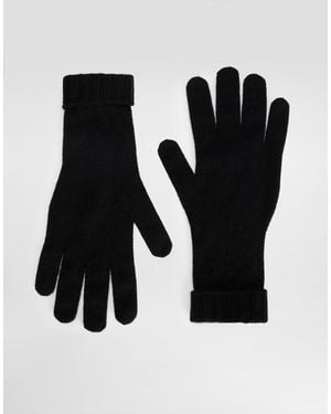 Dolce & Gabbana Cashmere Knit Gloves - Black
