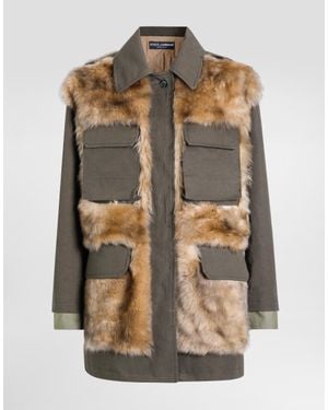 Dolce & Gabbana Long Jacket - Brown