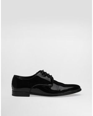 Dolce & Gabbana パテントレザー ダービーシューズ - ブラック
