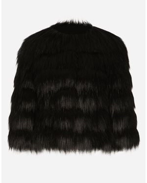 Dolce & Gabbana ブレザー エコファー - ブラック