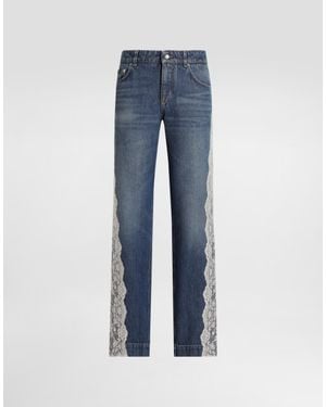 Dolce & Gabbana 5-Pocket Denim Trousers - Blue