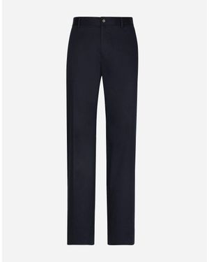 Dolce & Gabbana パンツ ストレッチコットン - ブルー