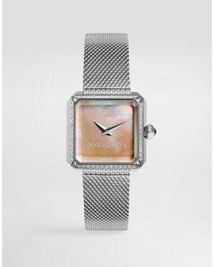 Dolce & Gabbana Reloj Sofia De Acero Con Diamantes - Blanco