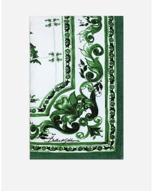 Dolce & Gabbana Majolica- Cotton Beach Towel (115X185) - Green