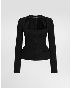 Dolce & Gabbana Tweed Jacket - Black