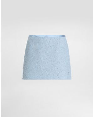 Dolce & Gabbana Basketweave Skirt - Blue