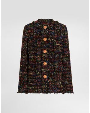 Dolce & Gabbana Tweed Jacket - Black