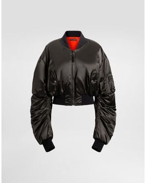 Dolce & Gabbana Nylon Canvas Over Jacket - Black