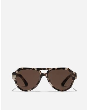 Dolce & Gabbana Occhiali Da Sole Mirror Logo - Marrone