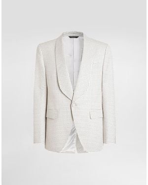 Dolce & Gabbana Single-Breasted Jacket - Blanc