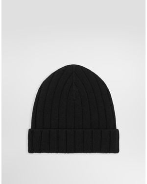Dolce & Gabbana Cashmere Knit Hat - Black