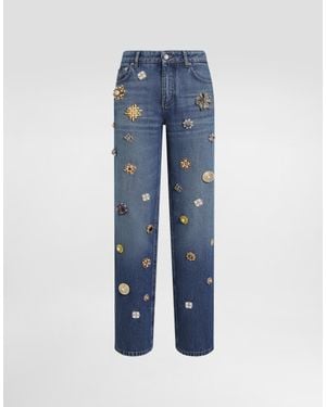 Dolce & Gabbana 5-Pocket Denim Trousers - Blue