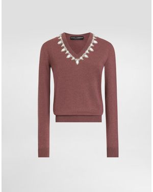 Dolce & Gabbana Cashmere Pullover - レッド