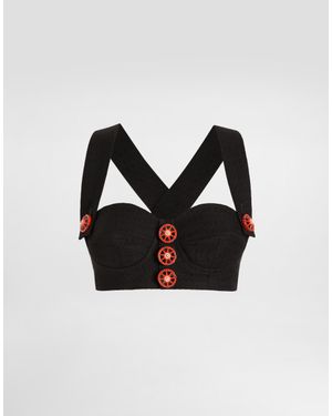 Dolce & Gabbana Fabric Top - Black