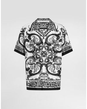 Dolce & Gabbana Silk Short-Sleeve Shirt - Multicolor