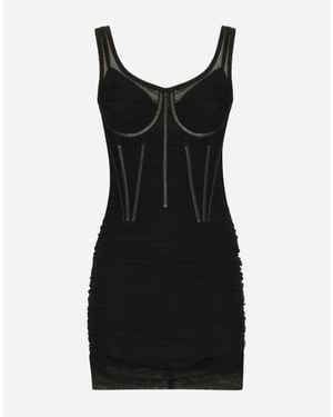 Dolce & Gabbana Corset Mini Dress - Black